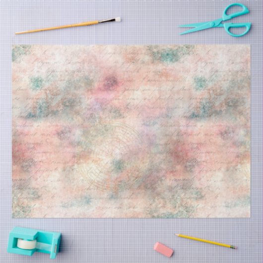 Papier Mousseline Steampunk Romance Series Design 3 (Artisanat)