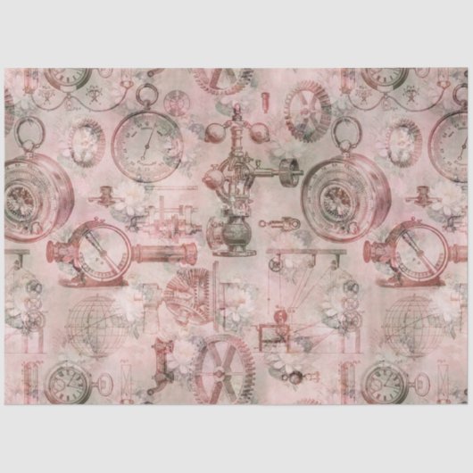 Papier Mousseline Steampunk Romance Series Design 4 (Recto)