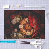 Papier Mousseline Steampunk, rouages merveilleux (Artisanat)