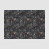 Papier Mousseline Steampunk Steam & Pipes Dark Motif BN6 Découpage (Recto)