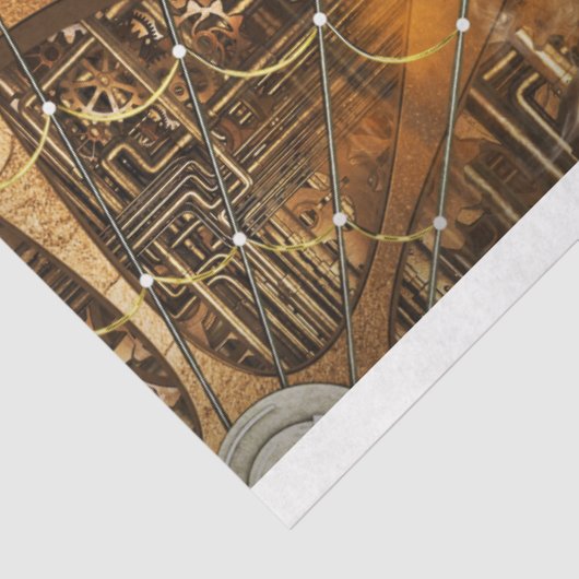 Papier Mousseline Steampunk Tiger Art 20x30 Découpage (Détail)