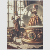 Papier Mousseline Steampunk Victorian Music Snow Globe