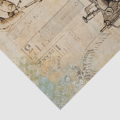 Papier Mousseline Steampunk victorien inventant la machine à coudre (Détail)