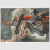 Papier Mousseline Steampunk Vivid Captivant Alligator Decoupage (Recto)