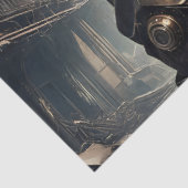 Papier Mousseline Steampunk Woman Decoupage v5 (Détail)