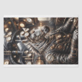 Papier Mousseline Steampunk zebra conduisant le train victorien (Recto)