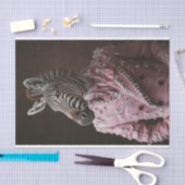 Papier Mousseline Steve le Zebra (Artisanat)