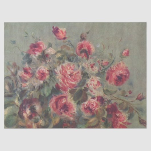 Papier Mousseline Still Life : Roses de Renoir (Recto)