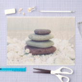Papier Mousseline Stones empilées Méditative Cairn (Artisanat)