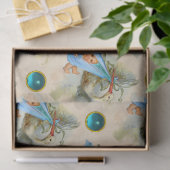 PAPIER MOUSSELINE STORK BOY BABY SHOWER BLEU GEMSTONES (Cadeau)