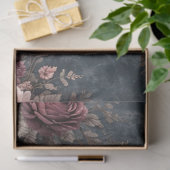 Papier Mousseline Stormy Roses  (Cadeau)