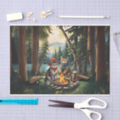 Papier Mousseline Storybook Campfire Cats, Love the Outdoors (Artisanat)