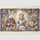 Papier Mousseline Storybook Fantasy Tea Party Furniture Decoupage (Recto)