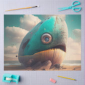 Papier Mousseline Strange Whale (Artisanat)