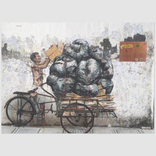 Papier Mousseline Street Art Urban 26 Découpage Papier papier (Recto)