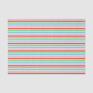 Papier Mousseline Stripe pattern   Colorful Christmas Cheer