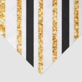 Papier Mousseline Stripes Gold Parties scintillant Black Boho Popula (Détail)
