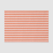 Papier Mousseline Stripes orange et blanc (Recto)