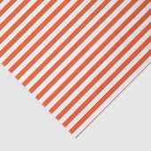 Papier Mousseline Stripes orange et blanc (Détail)