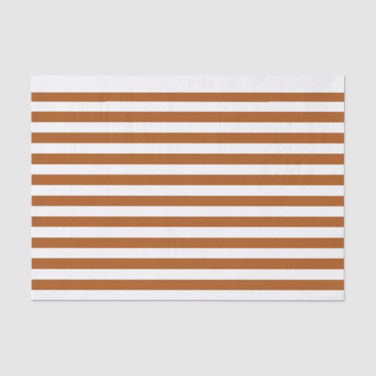 Papier Mousseline Stripes orange et blanc (Recto)