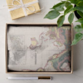 Papier Mousseline Structure géologique de globe (Cadeau)