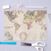 Papier Mousseline Structure géologique de globe (Artisanat)