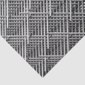 Papier Mousseline Structure métallique complexe (Détail)