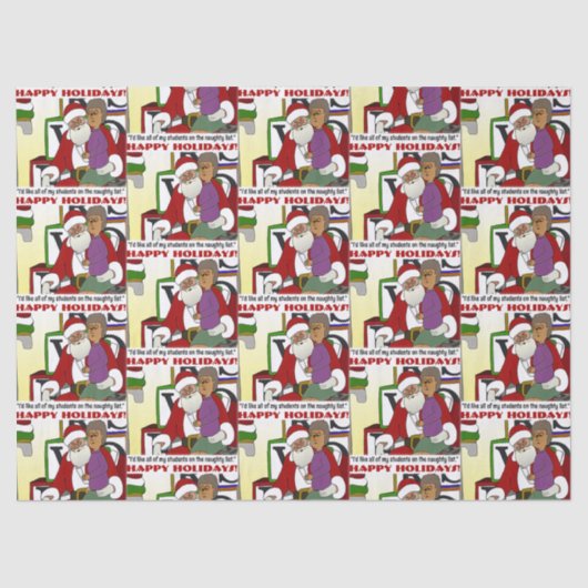 Papier Mousseline Student Naughty List Yellow (Recto)