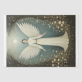 Papier Mousseline Style 1920 Angel avec fleurs (Recto)