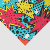 Papier Mousseline Style Comic Coloré Populaire (Détail)