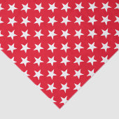 Papier Mousseline Style Cool d'origine motif Red White Star (Détail)