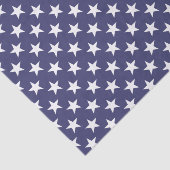 Papier Mousseline Style Cool original Marine White Star motif (Détail)