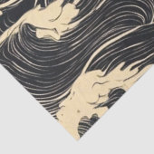 Papier Mousseline Style côtier Motif vague (Détail)