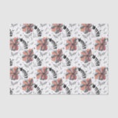 Papier Mousseline Style de chat de dessin abstrait sentant une fleur (Recto)