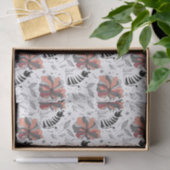 Papier Mousseline Style de chat de dessin abstrait sentant une fleur (Cadeau)