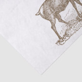 Papier Mousseline Style d'impression typographique de cerfs communs (Détail)