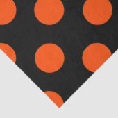 Papier Mousseline Style Halloween | Points orange et noirs (Détail)