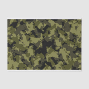 Papier Mousseline Style militaire camouflé