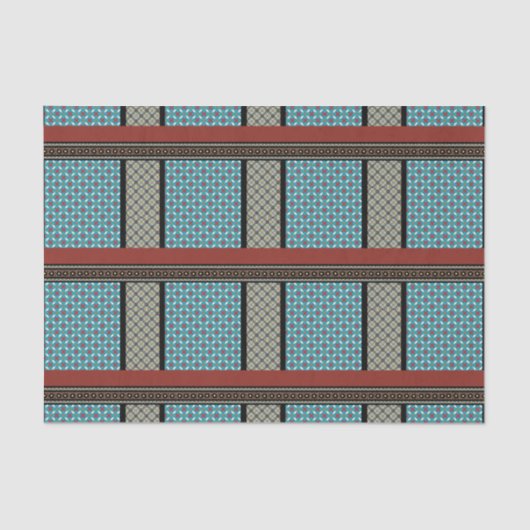 Papier Mousseline Style Patchwork mexicain 3 (Recto)