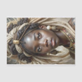 Papier Mousseline Style Queen Africain Art Découpage audacieux (Recto)