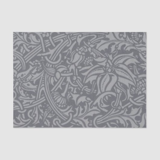 Papier Mousseline Style Scottish Thistle Knot William Morris (Recto)