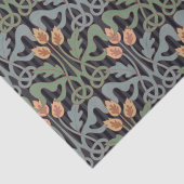 Papier Mousseline Style vintage Art Nouveau Floral (Détail)