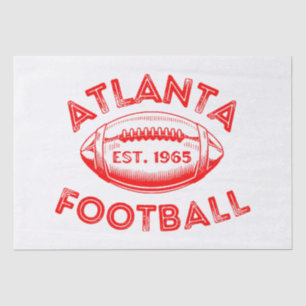 Papier Mousseline Style Vintage de football Atlanta