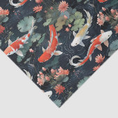 Papier Mousseline Style vintage Koi Fish Decoupage (Détail)