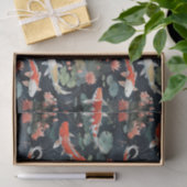 Papier Mousseline Style vintage Koi Fish Decoupage (Cadeau)