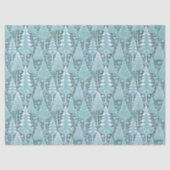 Papier Mousseline Stylisé Coastal Christmas Trees Motif#6b ID1009 (Recto)