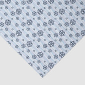 Papier Mousseline Stylish Blue Snowflake Pattern (Détail)