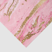 Papier Mousseline Stylish Pink Gold Abstract Marble Liquid Paint (Détail)