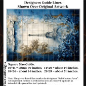 Papier Mousseline Stylized Eiffel Tower Paris Collage FE1 Decoupage