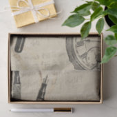 Papier Mousseline Stylos de fontaine et Watchface avec des notes (Cadeau)